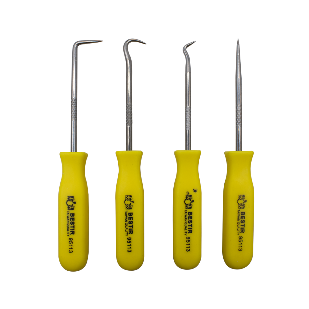 PUNTAS Y GANCHOS 
EXTRACTORES DE ORINGS 
(SET X 4) BESTIR
