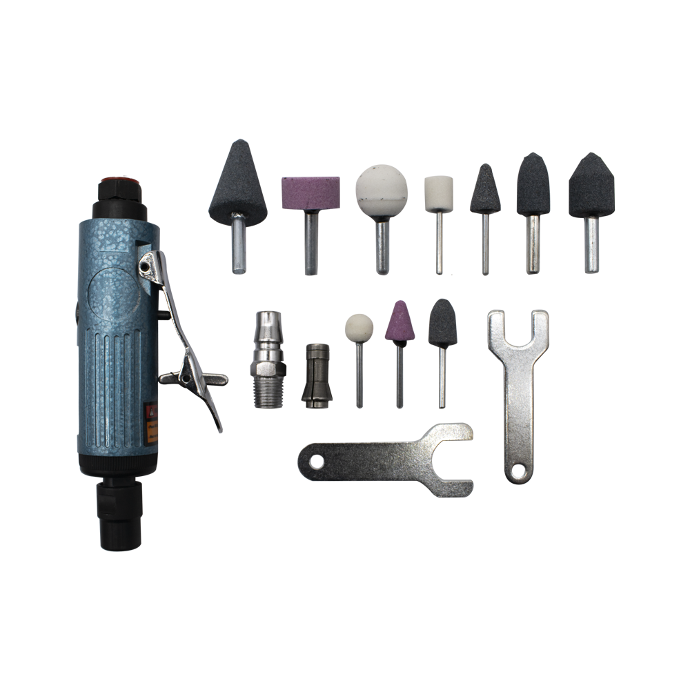 KIT DE MINI AMOLADORAS NEUMATICA 25000 RPM 90 PSI MAX.