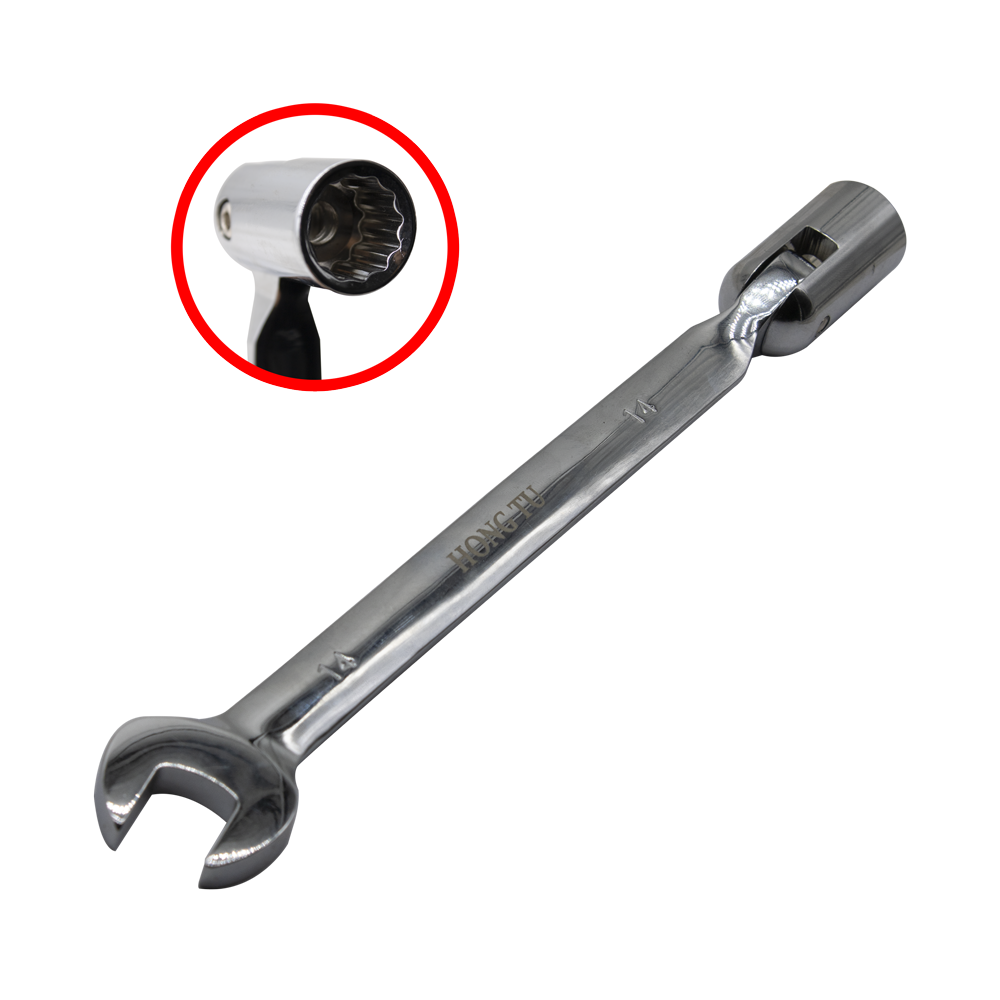 LLAVE MIXTA BOCA FIJA-
COPA HEXAGONAL 
ARTICULADA 14M