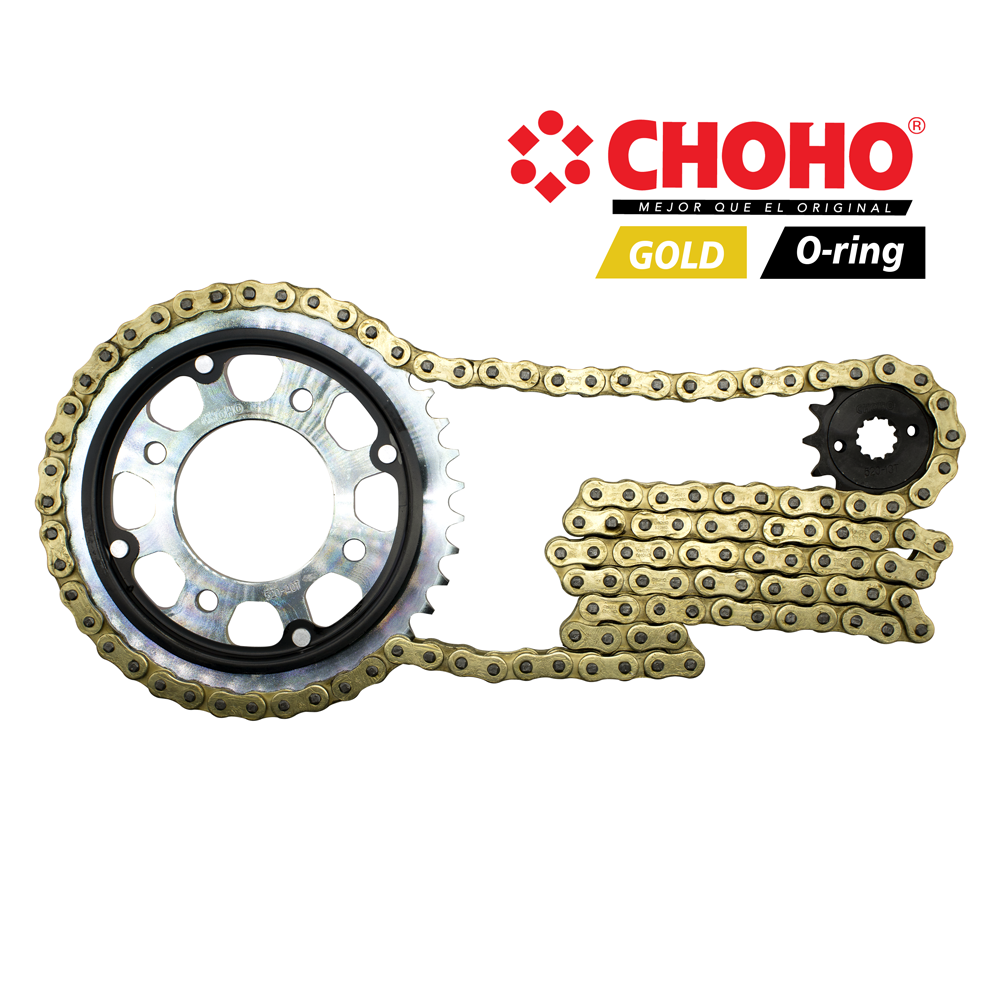 KIT CHOHO especial oring cb
250 fi twister 40t/13t/
520ho-120 L GOLD