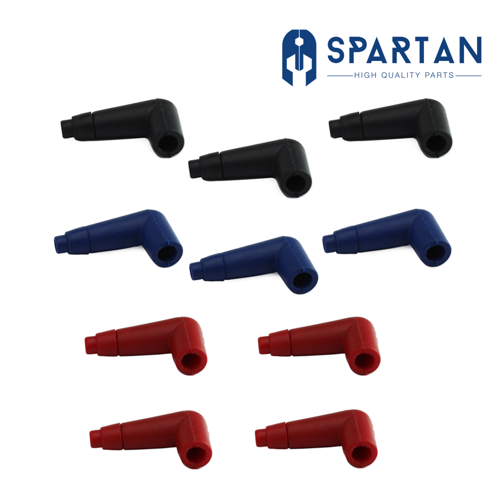 CAPUCHON DE BUJIA SPARTAN POLIURETANO UNIVERSAL COLORES (X10)