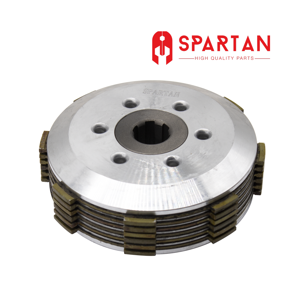 BASE CON DISCOS DE EMBRAGUE SPARTAN CG 150/200, XM 180 (6 PERNOS)