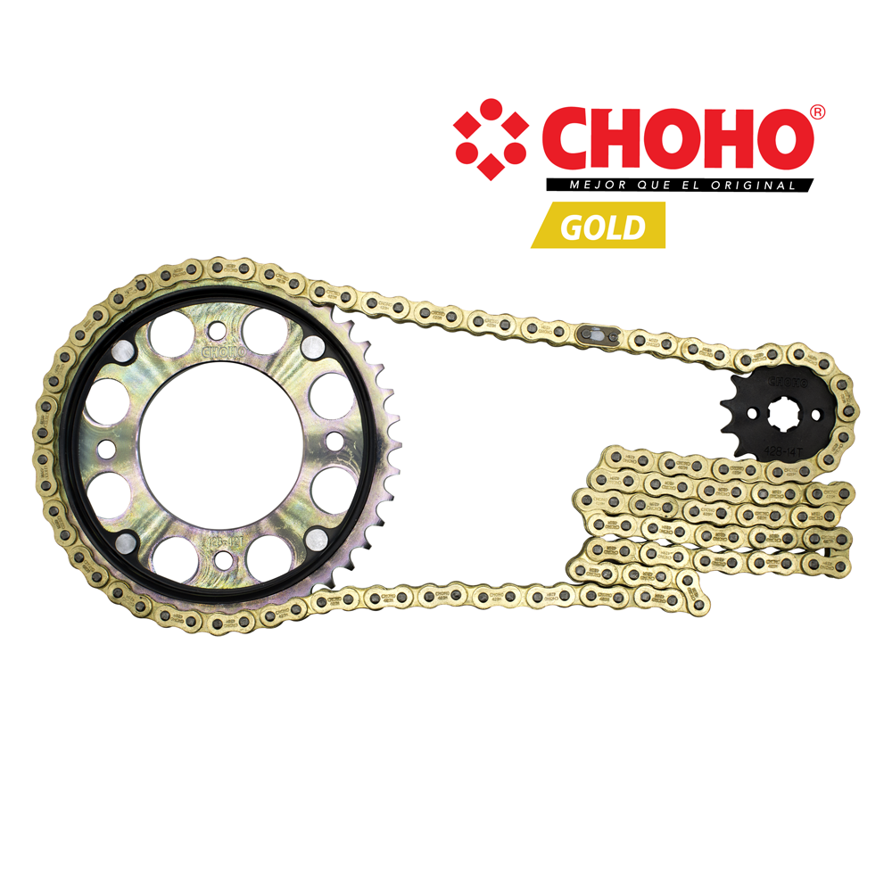 KIT CHOHO CB 110 42T/14T 428H-120L GOLD