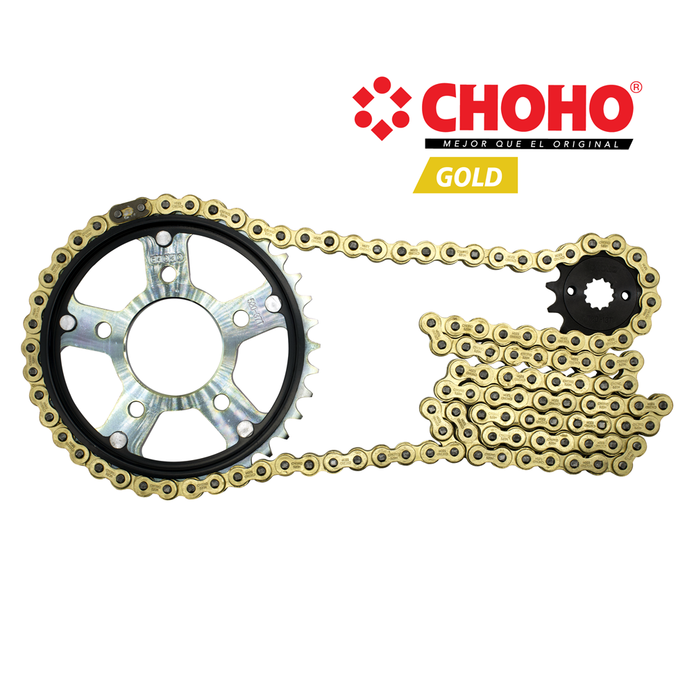KIT CHOHO CBX 250 TWISTER 37T/13T 520H-116L GOLD
