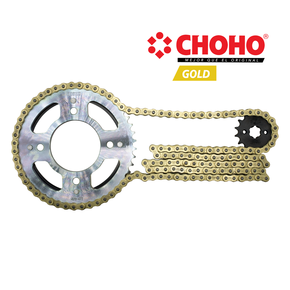 KIT CHOHO CB 160R 47T/15T 428H-138L GOLD