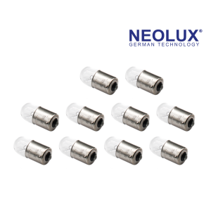 FOCO NEOLUX R10W 245 BA15S 12V 10W DIRECCIONAL (X 10 UNDS.) VIDRIO TRANSP.