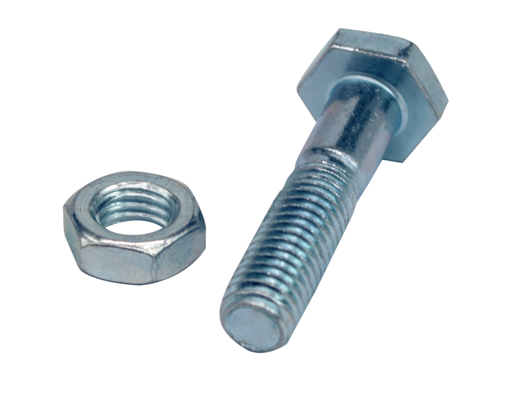 TORNILLO Y TUERCA PORTA CATALINA YBR 125, CRYPTON M8 (X50)