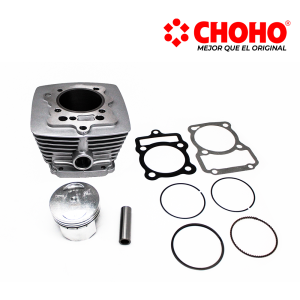 CILINDRO CHOHO COMPLETO CG 250 REFRIG. AIRE Ø66.5  PIN 16 250CC VARILLERO