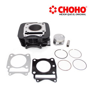 CILINDRO CHOHO COMPLETO XR 150L PT/CBF 150 PT REFRIG. AIRE Ø64 PIN 14 POTENCIADO A 190CC