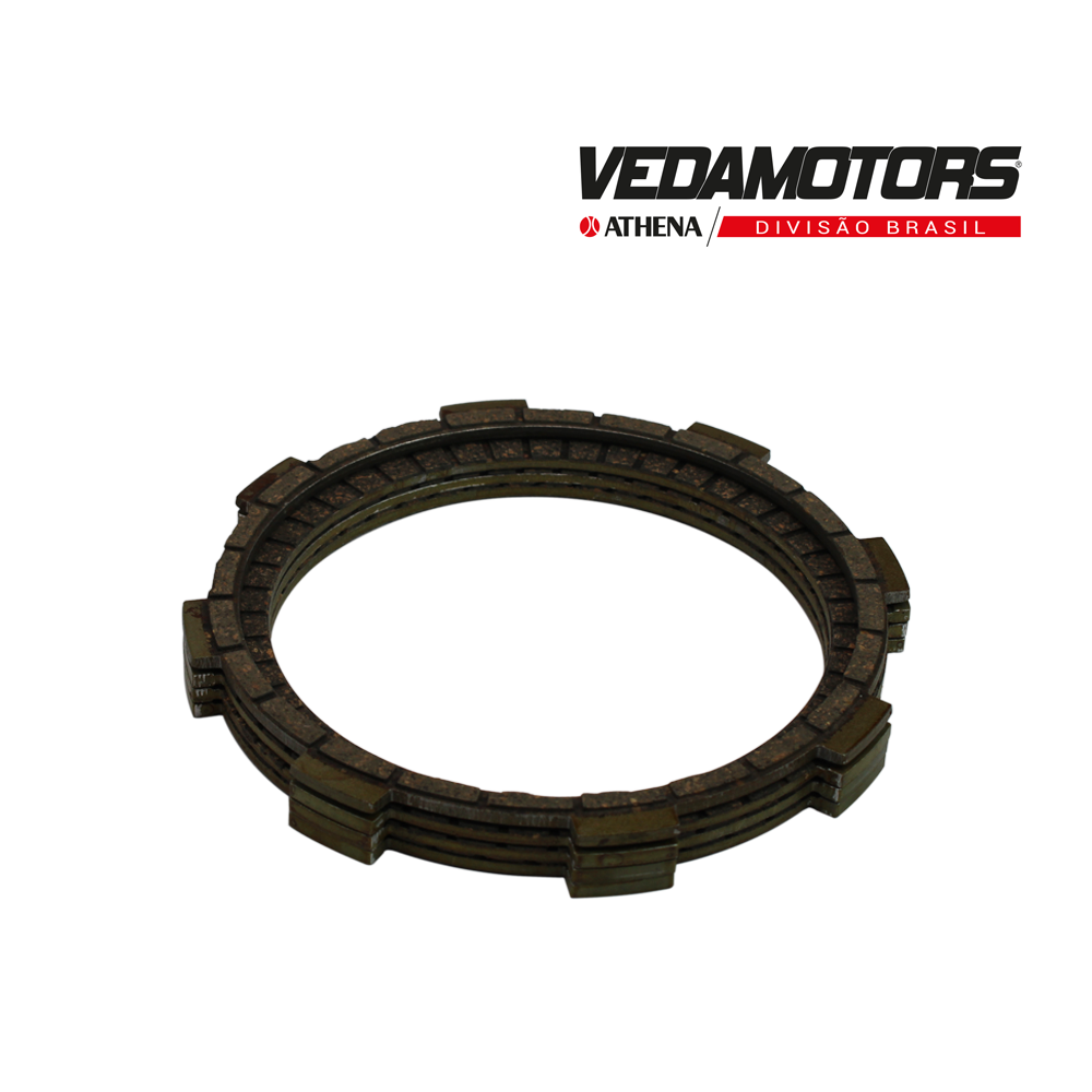 DISCOS DE EMBRAGUE VEDAMOTORS POP 110i, BIZ 110i (3 DISCOS + 1 DISCO DELG.)