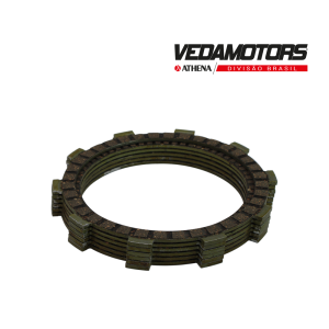 DISCOS DE EMBRAGUE VEDAMOTORS FZ 25, XTZ 250, YBR 250 (5 DISCOS + 1 DISCO DELG.)