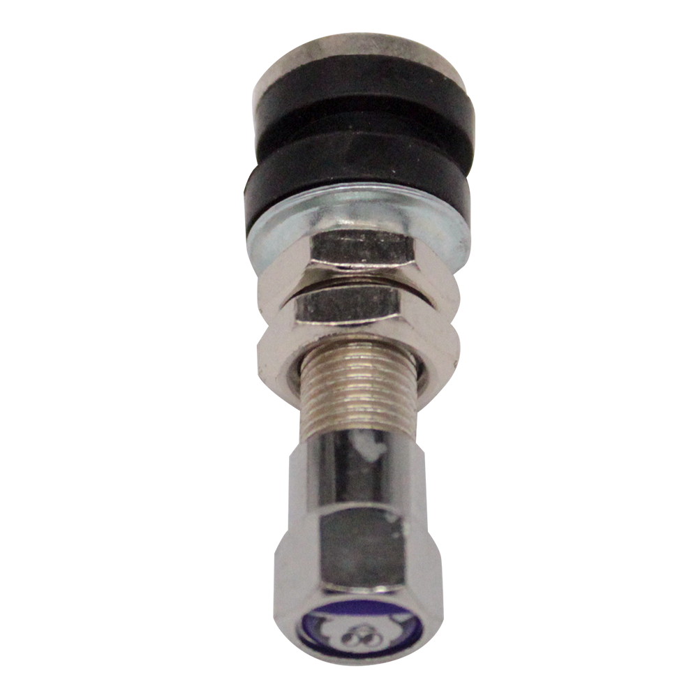 VALVULA DE METAL SPARTAN DE NEUMATICOS (PITON) RECTO TAPA CON DISEÑO (X10)