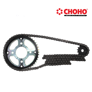 KIT CHOHO BUJE SOLIDO DISCOVER 125 ST/150 ST 42T/14T 428HS-132L C/PROTECTOR