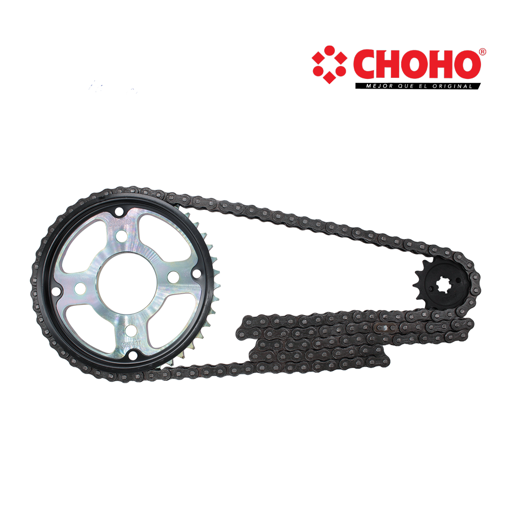 KIT CHOHO BUJE SOLIDO PULSAR 135LS, PULSAR 125NS 42T/14T 428HS-132L C/PROTECTOR